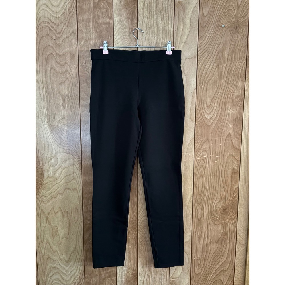 Max Edition Womens Black Ponte Pull On Slim Leg Pants 5808Z01 Size Small